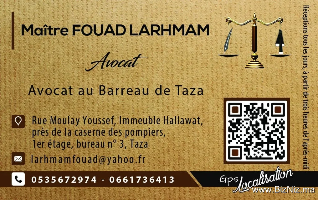 Maître Fouad Larhmam