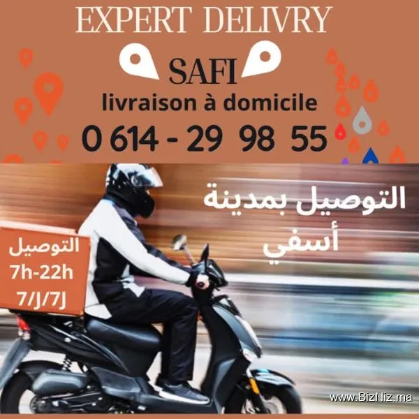 Livreur Safi - Delivery Safi - خدمة التوصيل اسفي