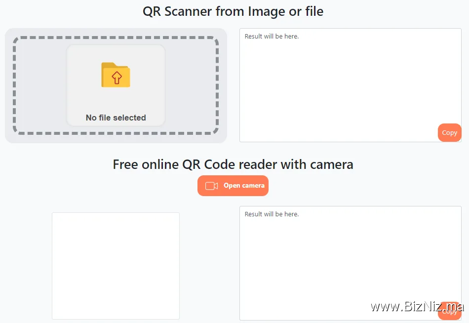 QR Code scanner online