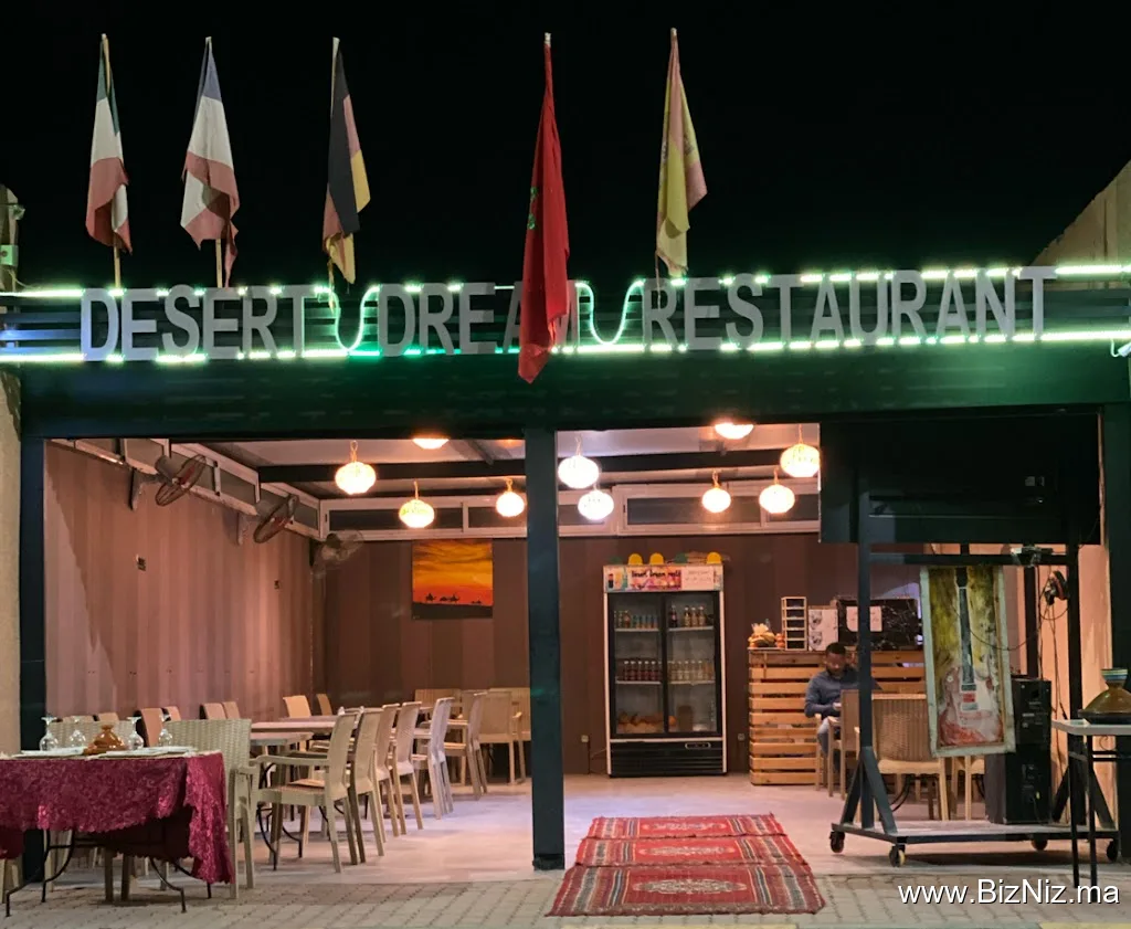 Desert dream restaurant Moroccan food,fast food and excursion to Erg Chegaga