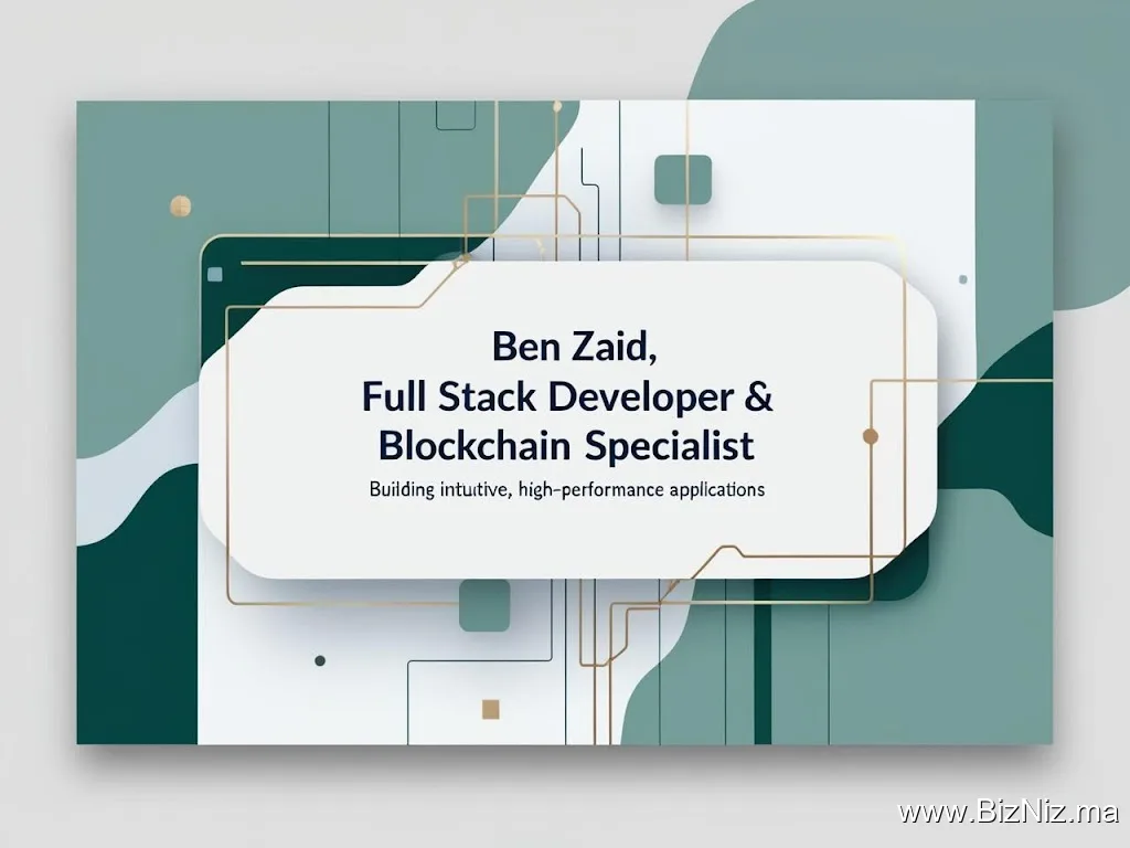 Ben Zaid - Full Stack & Blockchain Development