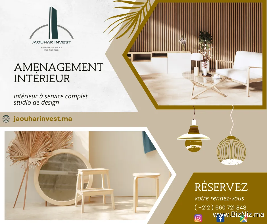 JAOUHAR INVEST Architecture intérieur et design casablanca maroc
